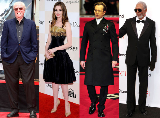 Michael Caine, Anne Hathaway, Gary Oldham, Morgan Freeman Michael Caine, Anne Hathaway, Gary Oldham, Morgan Freeman